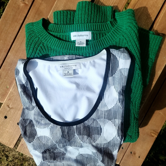 2pc bundle- Liz Claiborne sweater/top - Picture 7 of 7